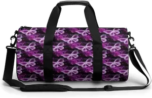 Butter-flys Duffelbag Utility Bags Lightweight Duffel Bag Convertible Duffle Gym Bag Outdoor Tote Bags Overnighter Duffles 17.7in/9in/9in