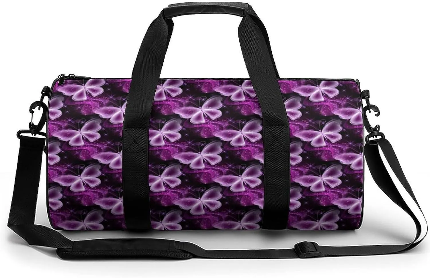 Butter-flys Duffelbag Utility Bags Lightweight Duffel Bag Convertible Duffle Gym Bag Outdoor Tote Bags Overnighter Duffles 17.7in/9in/9in