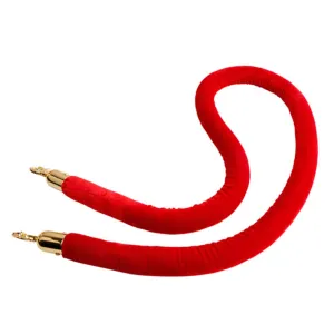 Cabilock Barrier Rope Large Key Ratchet Line Hanging Hole Hook Crowd Tap Elastic Ropes Party Barriers Velvet Retractable Belt Queuing Rope Stanchion Rope Weight Sentry Stanchion Flannel