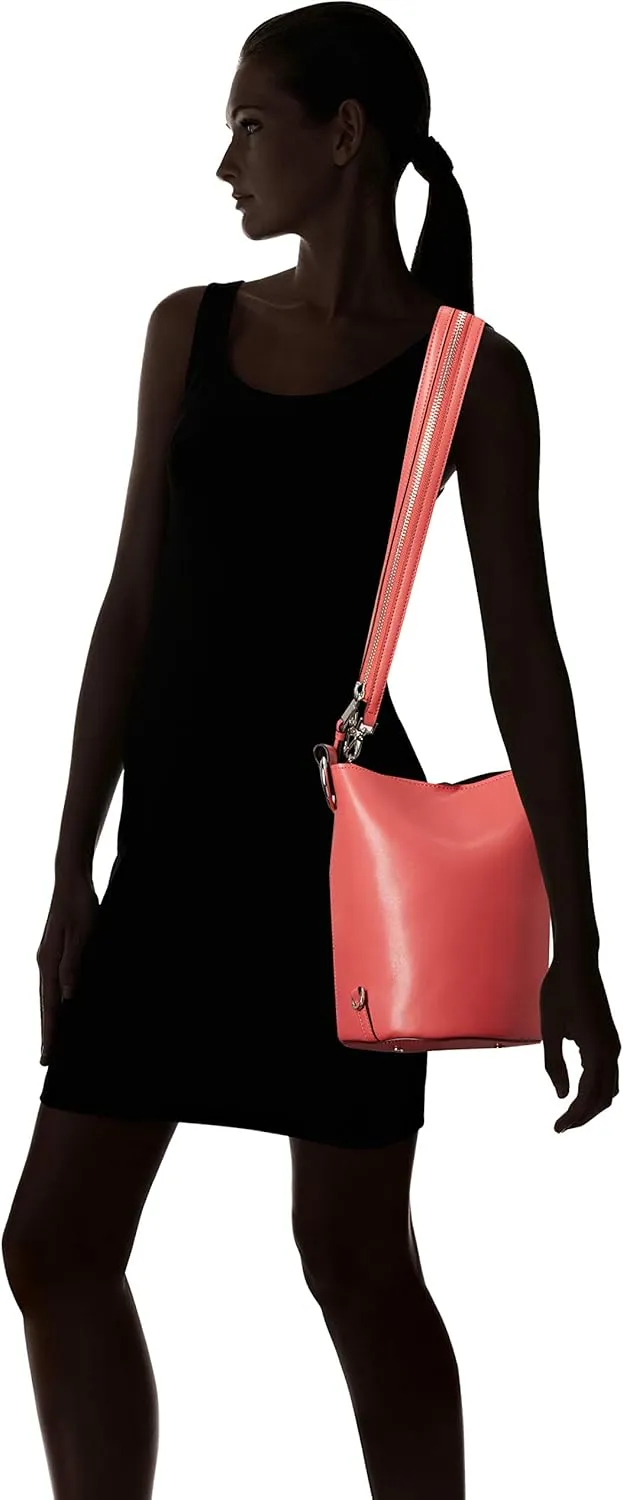 Calvin Klein Karsyn Nappa Leather 3 in 1 Convertible Bucket