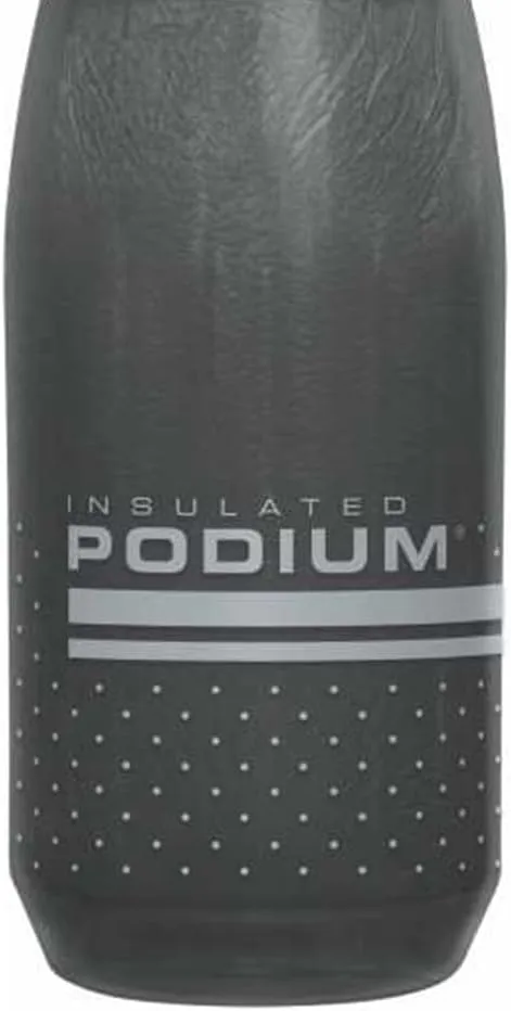 CamelBak Podium Chill Insulated Bike Water Bottle - Easy Squeeze Bottle - Fits Most Bike Cages - 21oz, Black