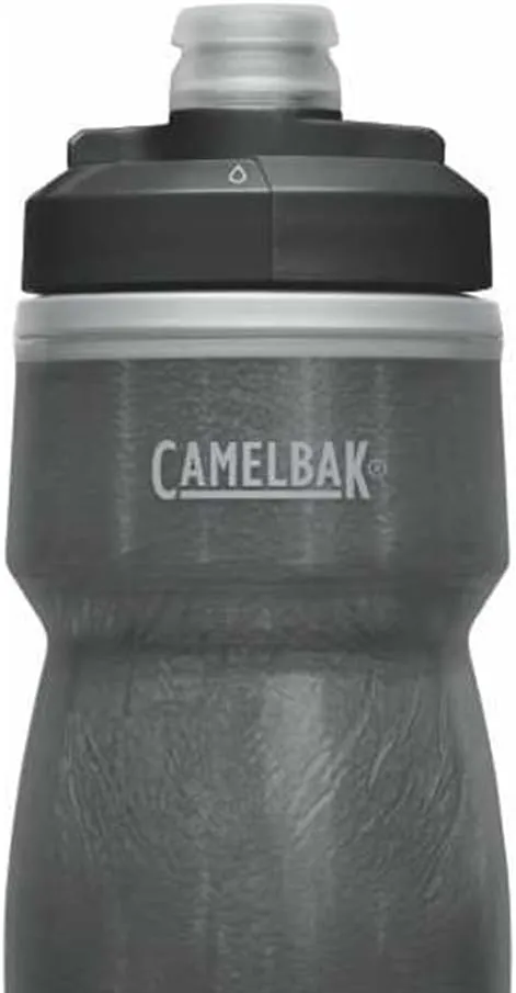 CamelBak Podium Chill Insulated Bike Water Bottle - Easy Squeeze Bottle - Fits Most Bike Cages - 21oz, Black