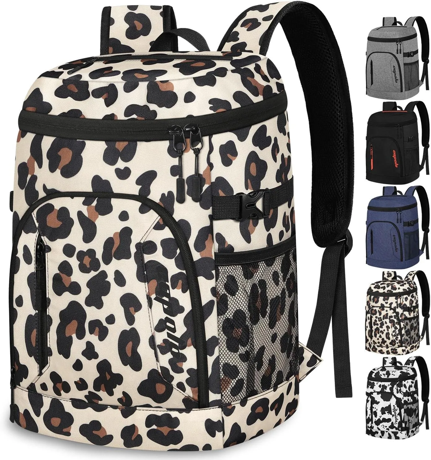 Capolo Cooler Backpack 30/45 Cans, Insulated Thermal Bag Beverage Soft Cooler Lunch Camping Travel Picnic Hiking for Men Women