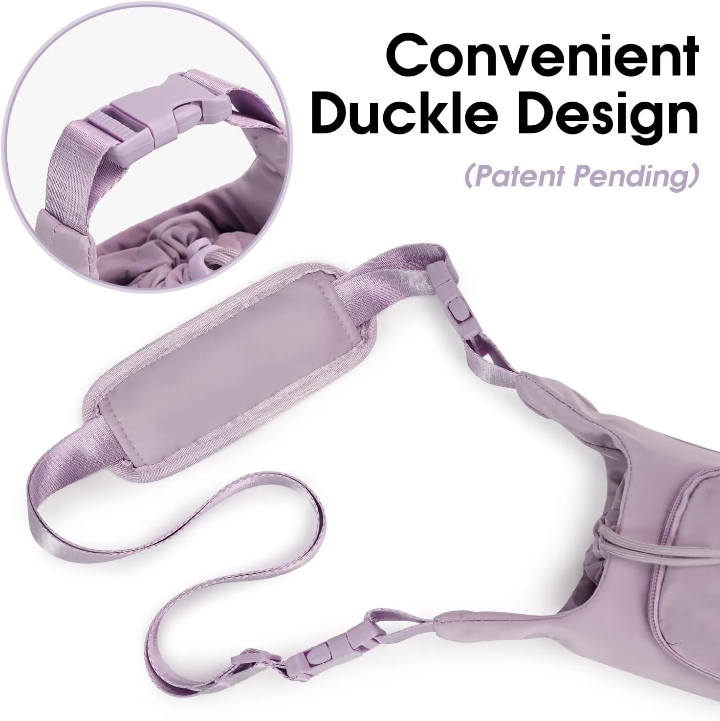 Ceneda Water Bottle Carrier Bag with Phone Pocket 32oz 40oz Tumbler Insulated Water Bottle Holder with Adjustable Shoulder Strap Carrier Sling Bag (Purple)