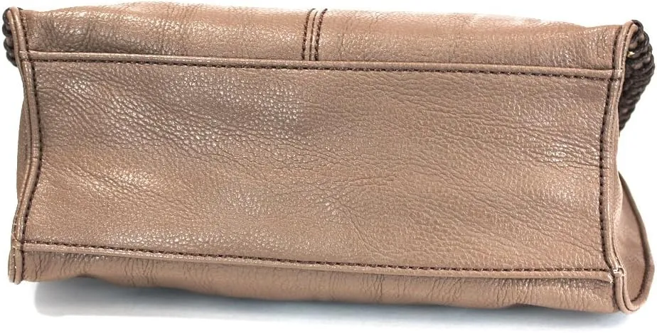 Chala Charming Crossbody Bag Shoulder Handbag With Flap Top and Zipper Brown