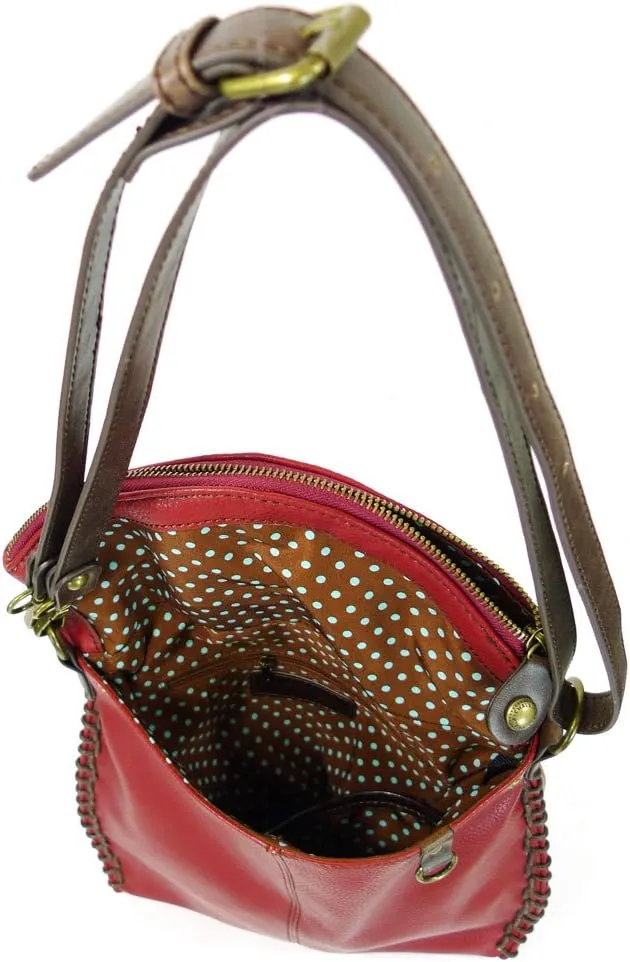 Chala Charming Crossbody Bag Shoulder Handbag With Flap Top and Zipper -Pewter