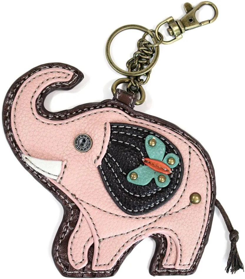 CHALA Charming Crossbody Bag With Flap Top | Flap and Zipper Cross-Body Purse or Shoulder Handbag with Metal Chain - Pink