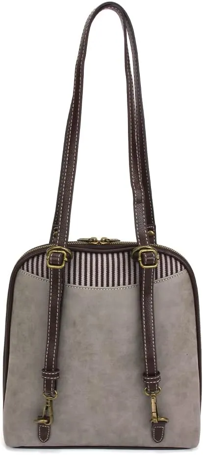 CHALA Convertible Backpack Purse - Women Convertible Shoulder Purse with Adjustable Strap