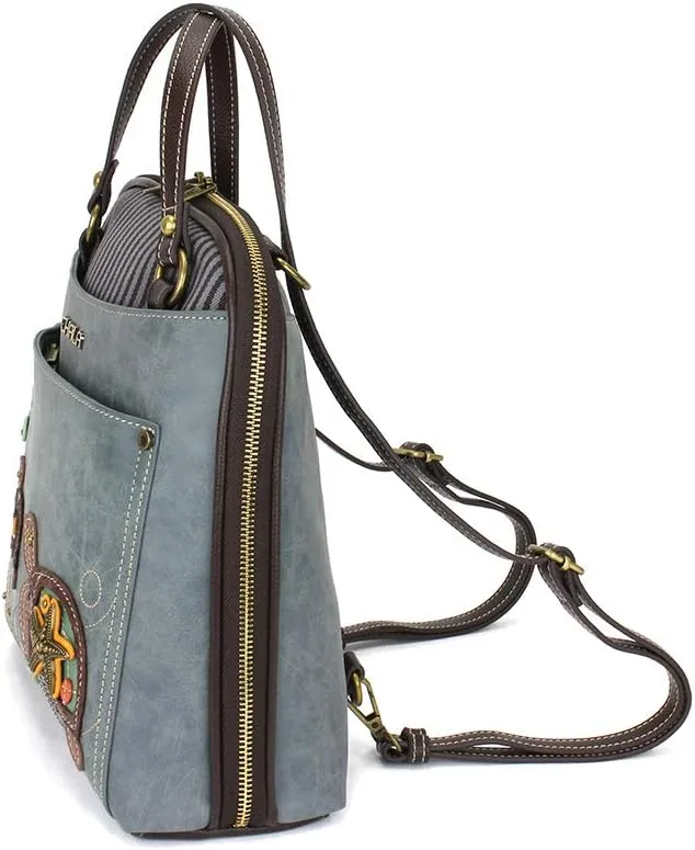 CHALA Convertible Backpack Purse - Women Convertible Shoulder Purse with Adjustable Strap