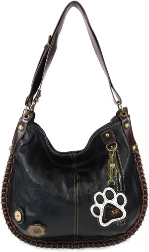 CHALA Convertible Shoulder or Crossbody Large Hobo Handbag with Keyfob -Multicolor