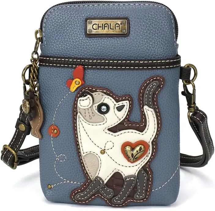 CHALA Crossbody Cell Phone Purse | Women's Multi-Color Wristlet Handbags with Adjustable Strap