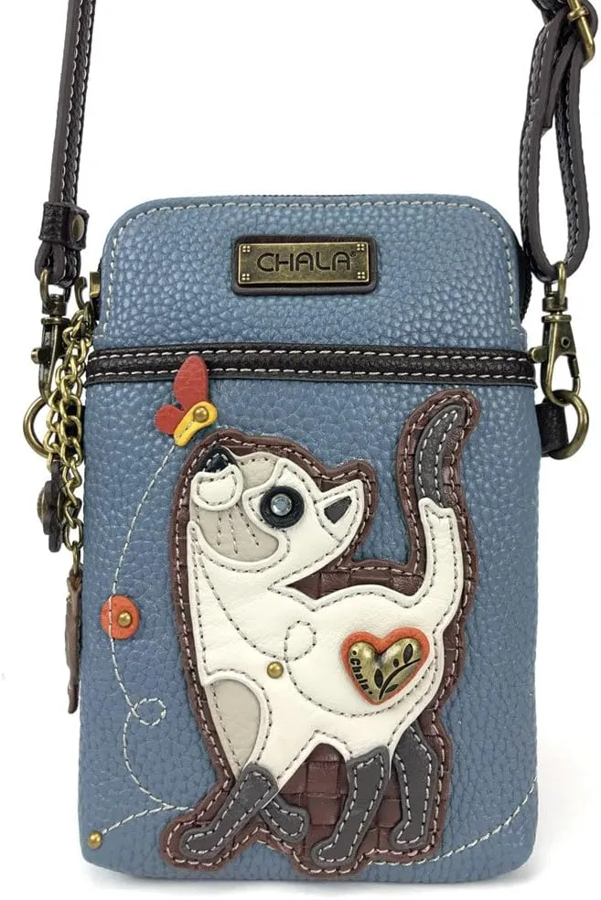 CHALA Crossbody Cell Phone Purse | Women's Multi-Color Wristlet Handbags with Adjustable Strap
