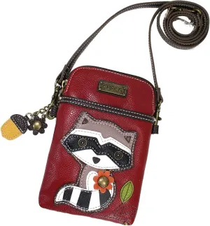 Chala Group Chala Raccoon Cellphone Crossbody Handbag - Convertible Strap Wildlife Handbag