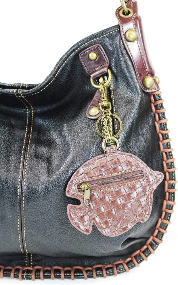CHALA Handbags Charming Crossbody or Shoulder Convertible Large Chala Purse - BLACK
