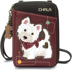 CHALA Wallet Crossbody Cell Phone Purse - Women Faux Leather Multicolor Handbag with Adjustable Strap Convertable Strap