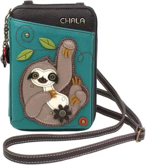 CHALA Wallet Crossbody Cell Phone Purse - Women Faux Leather Multicolor Handbag with Adjustable Strap Convertable Strap