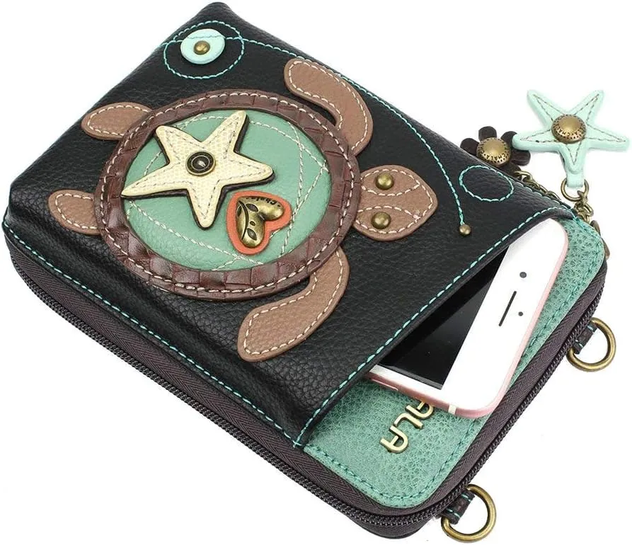 CHALA Wallet Crossbody Cell Phone Purse - Women Faux Leather Multicolor Handbag with Adjustable Strap Convertable Strap