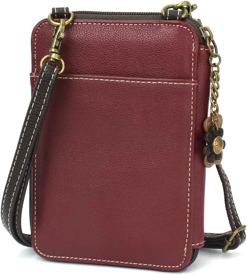 CHALA Wallet Crossbody Cell Phone Purse - Women Faux Leather Multicolor Handbag with Adjustable Strap Convertable Strap