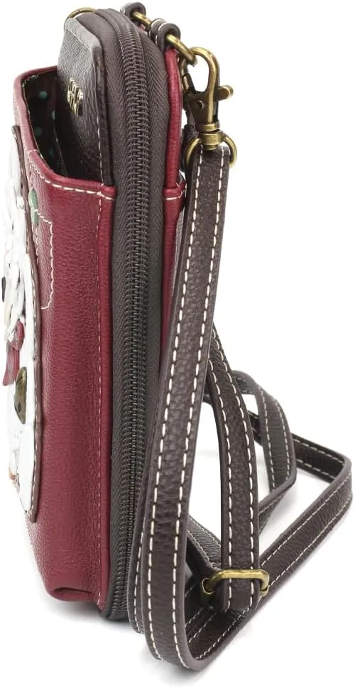 CHALA Wallet Crossbody Cell Phone Purse - Women Faux Leather Multicolor Handbag with Adjustable Strap Convertable Strap