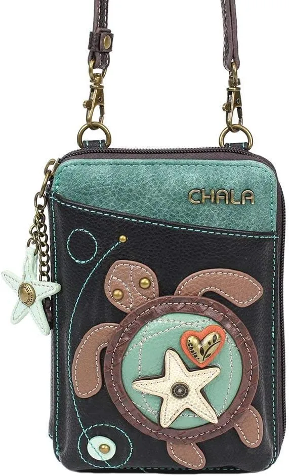 CHALA Wallet Crossbody Cell Phone Purse - Women Faux Leather Multicolor Handbag with Adjustable Strap Convertable Strap
