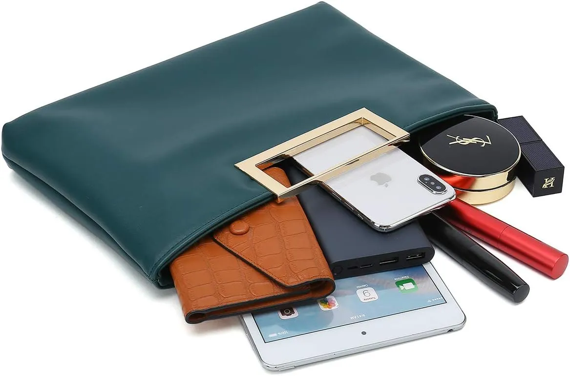 CHARMING TAILOR Fashion PU Leather Handbag Stylish Women Convertible Clutch Purse