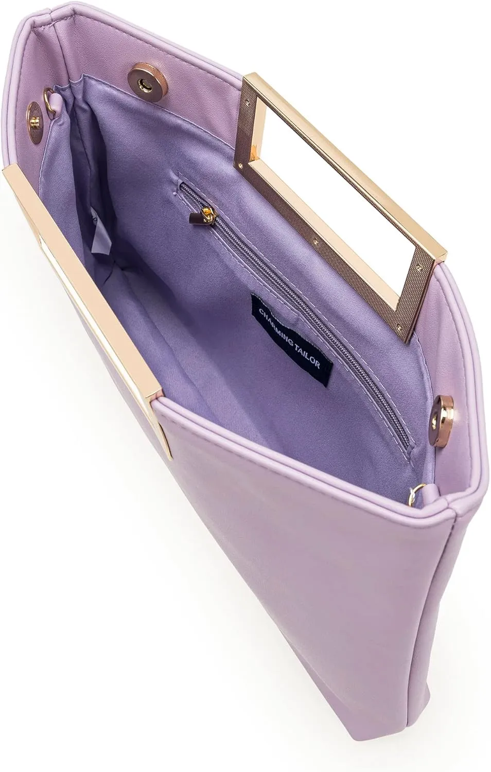CHARMING TAILOR Fashion PU Leather Handbag Stylish Women Convertible Clutch Purse