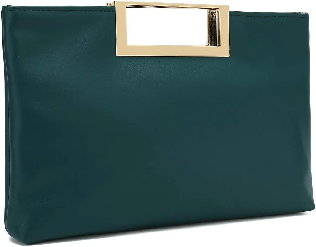 CHARMING TAILOR Fashion PU Leather Handbag Stylish Women Convertible Clutch Purse