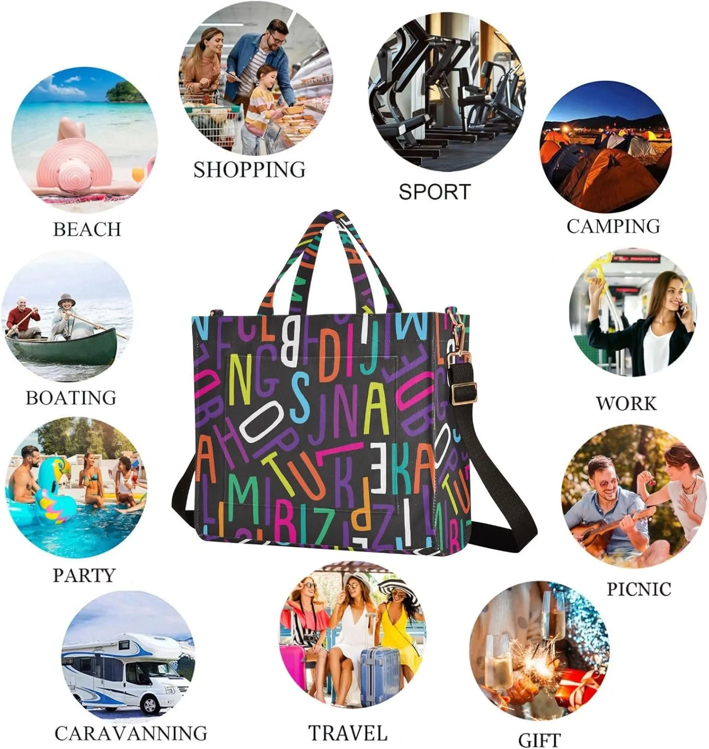 Chic Floral Pattern Corduroy Satchel Tote Shoulder Bag for Women Weekender Travel Beach Shopping Gym