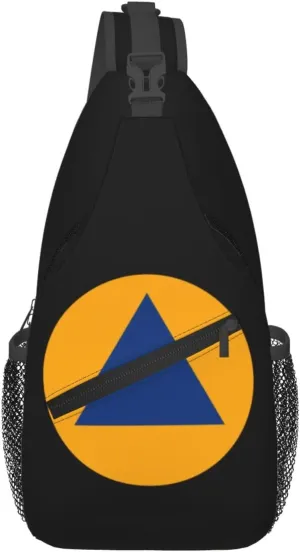 civil defence Crossbody Bags For Women Men Chest Backpack Gym Shoulder Bag Travel Outdoor Sports Casual Crossbody Bags