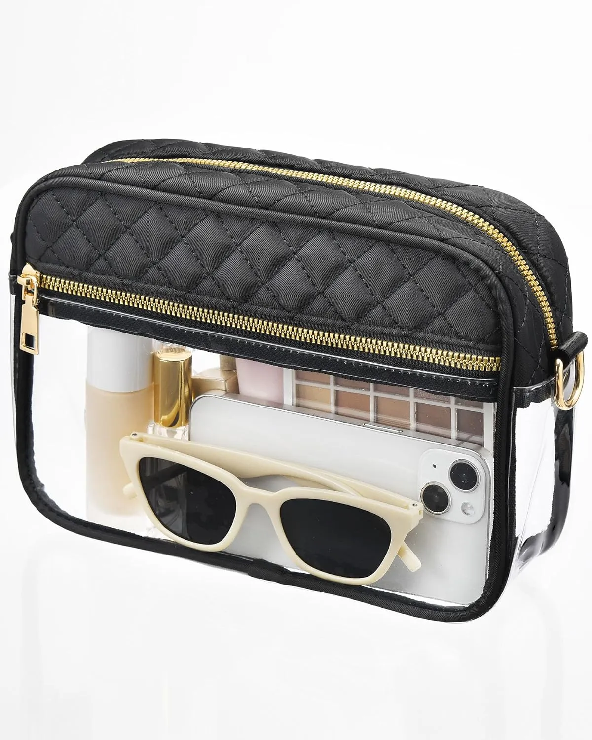 Clear Crossbody Bag Stadium Approved, Clear Bag for Stadium Events, Small Clear Purses for Women Stadium Crossbody