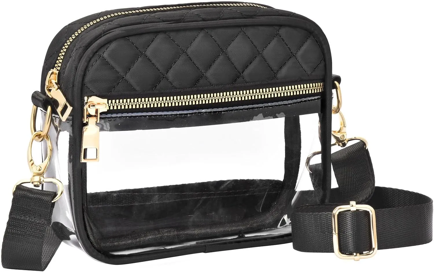 Clear Crossbody Bag Stadium Approved, Clear Bag for Stadium Events, Small Clear Purses for Women Stadium Crossbody