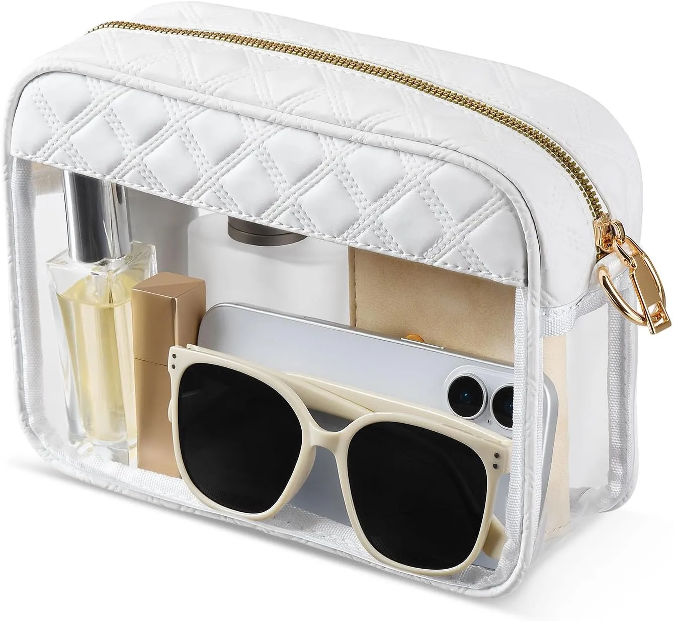 Clear Crossbody Bag Stadium Approved, Clear Purses for Women Stadium Crossbody for Events Concerts Sports Outfits
