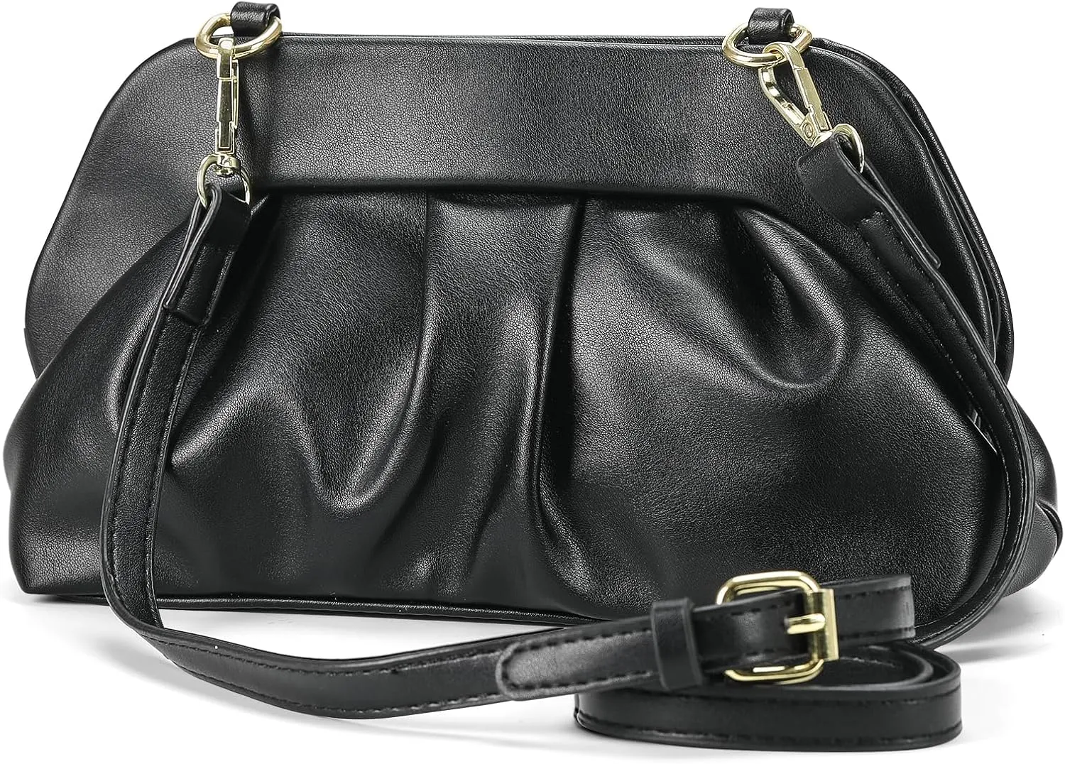 Cloud Pouch Bag Dumpling Clutch Purse Ruched Small Crossbody Shoulder Handbag