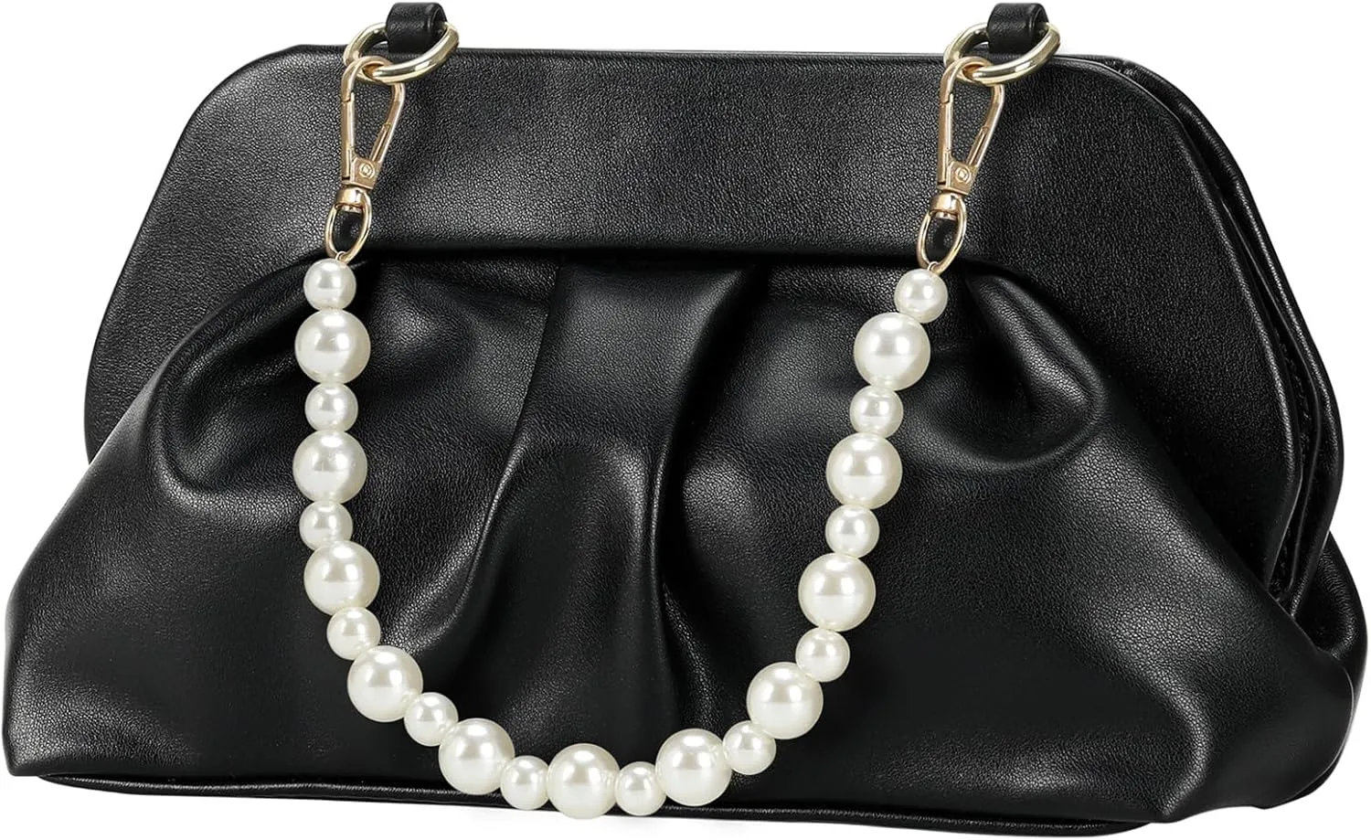 Cloud Pouch Bag Dumpling Clutch Purse Ruched Small Crossbody Shoulder Handbag