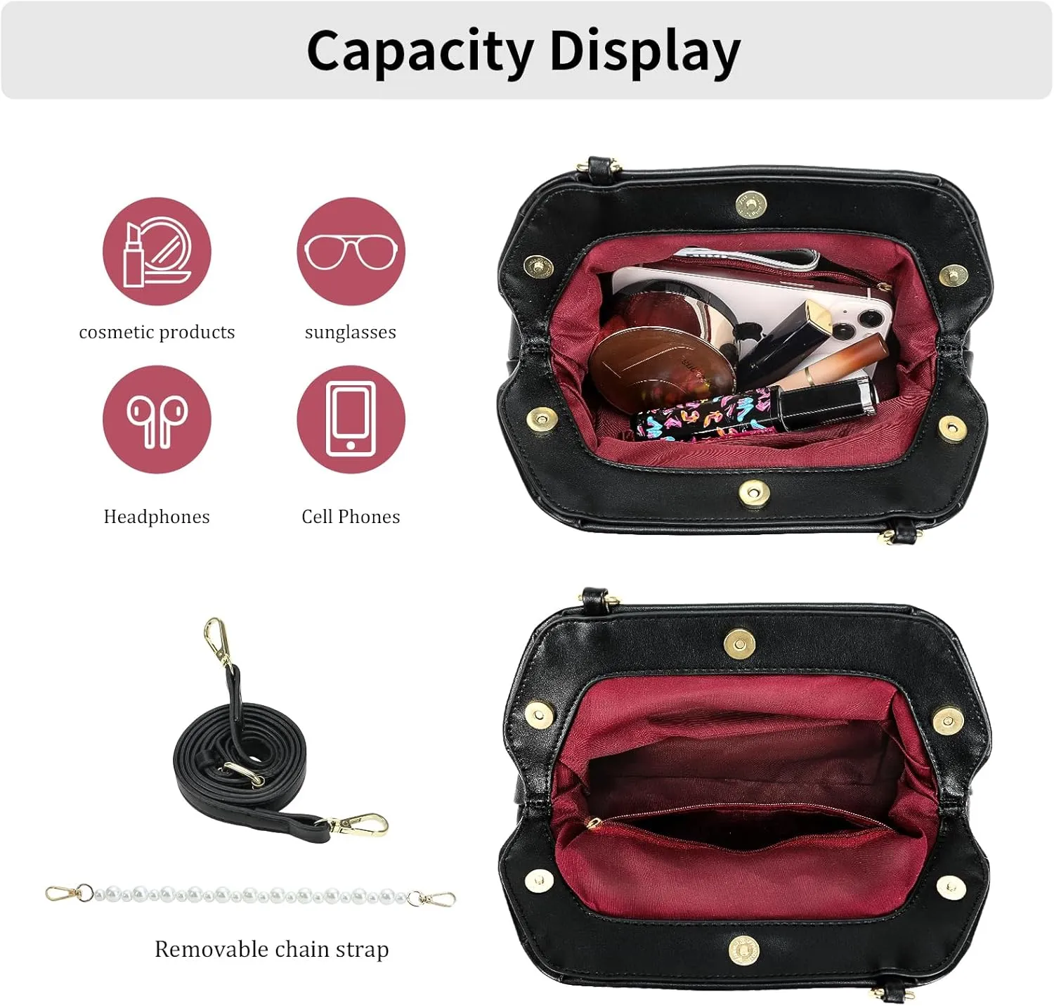 Cloud Pouch Bag Dumpling Clutch Purse Ruched Small Crossbody Shoulder Handbag