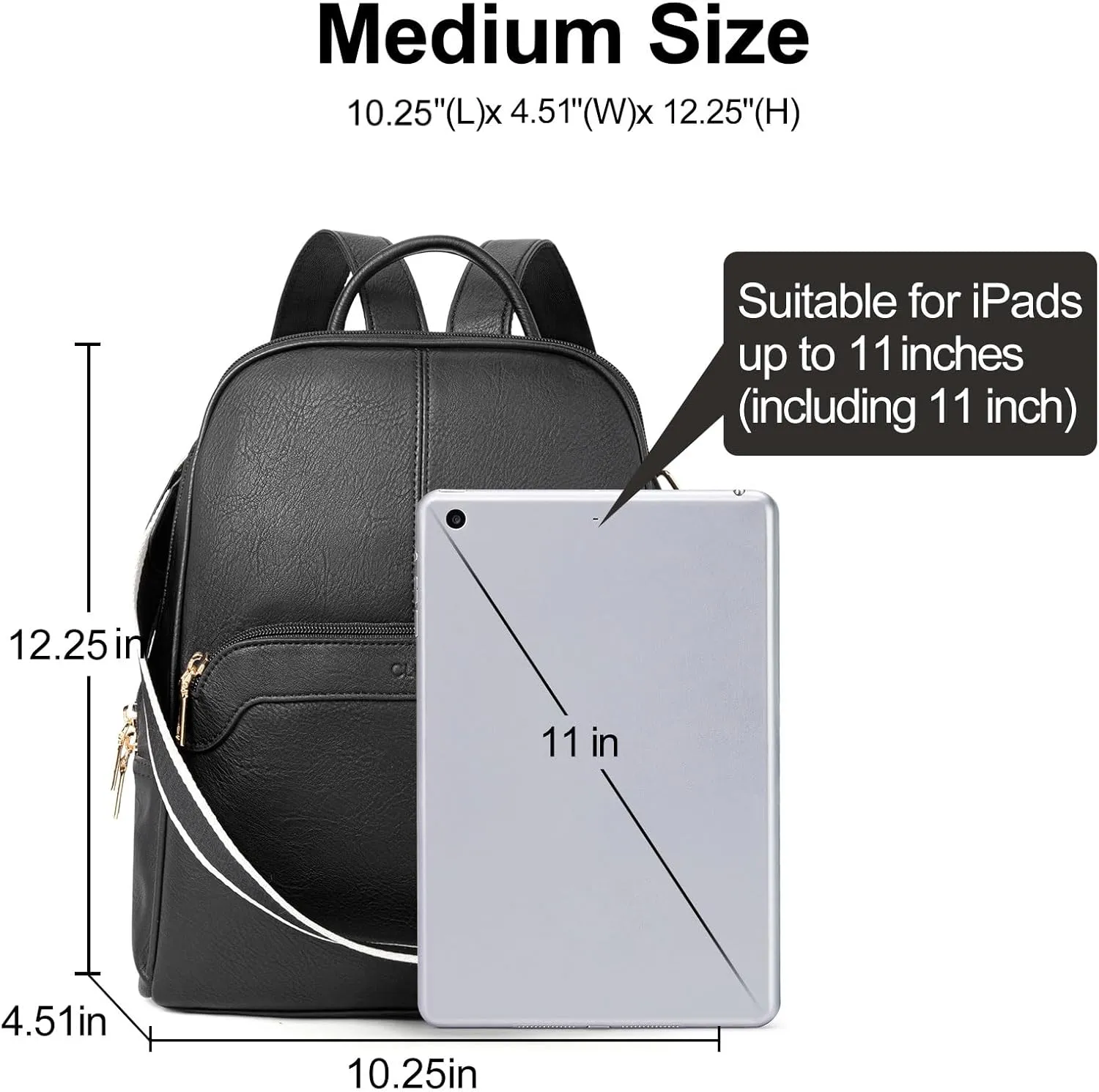 CLUCI Womens Backpack Purse Travel Backpack Leather Convertible Ladies Designer Daypack Shoulder Bags
