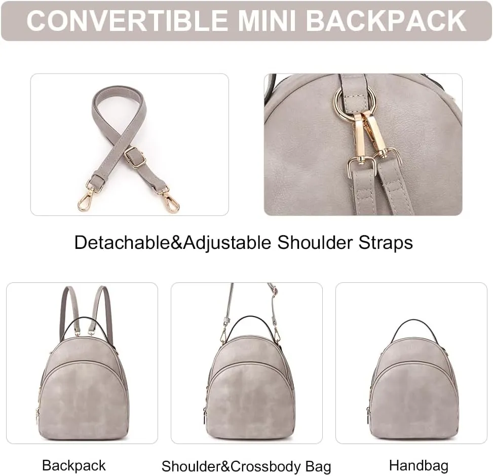 CLUCI Womens Backpack Purse Travel Backpack Leather Convertible Ladies Designer Daypack Shoulder Bags