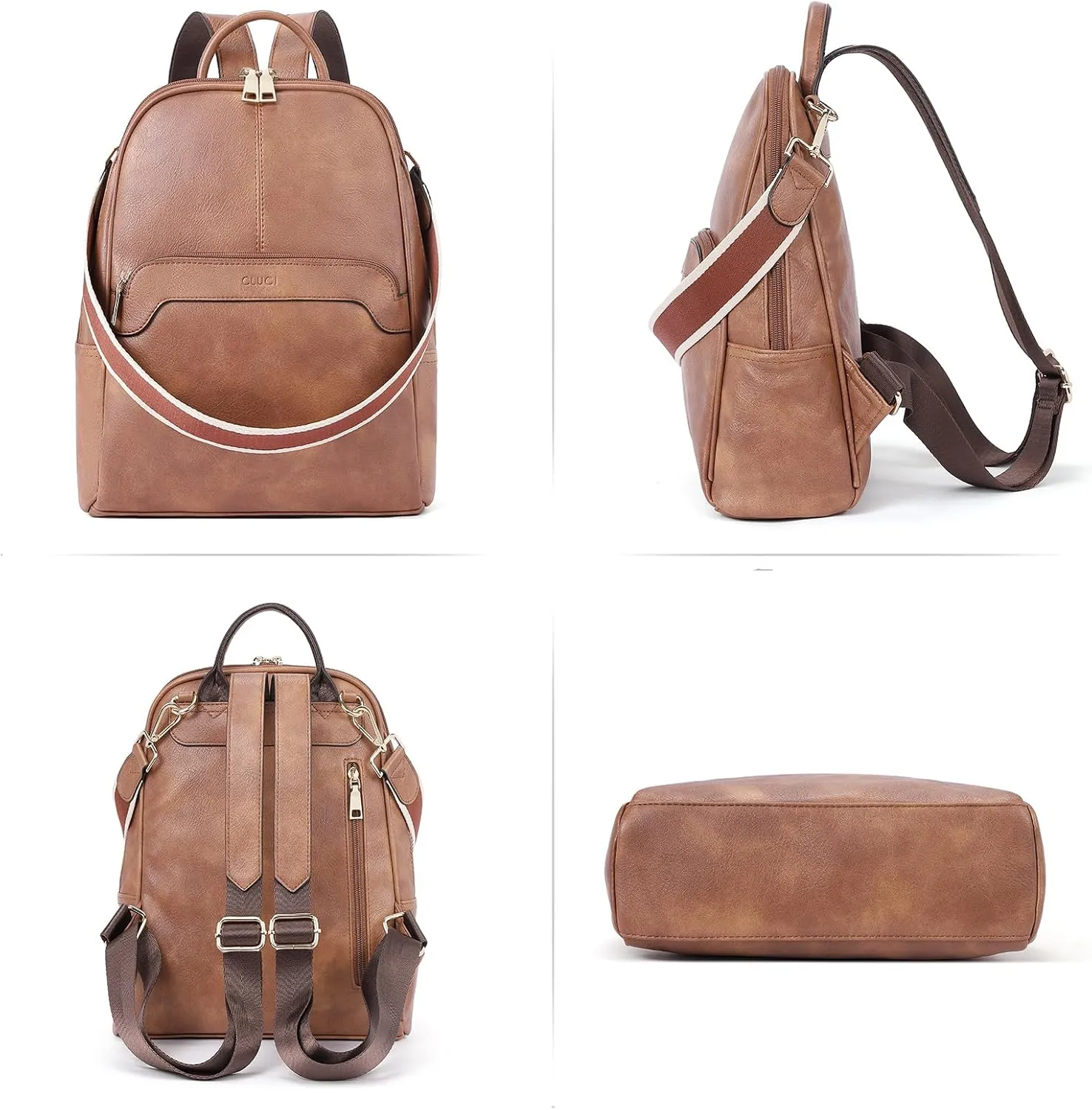 CLUCI Womens Backpack Purse Travel Backpack Leather Convertible Ladies Designer Daypack Shoulder Bags
