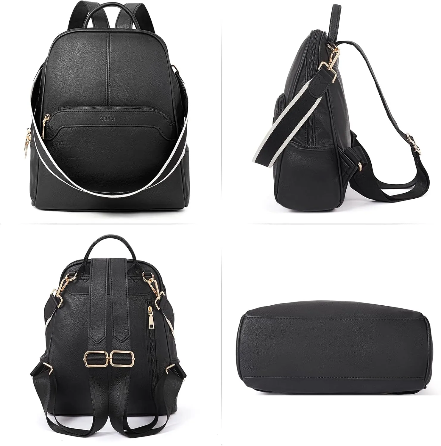 CLUCI Womens Backpack Purse Travel Backpack Leather Convertible Ladies Designer Daypack Shoulder Bags