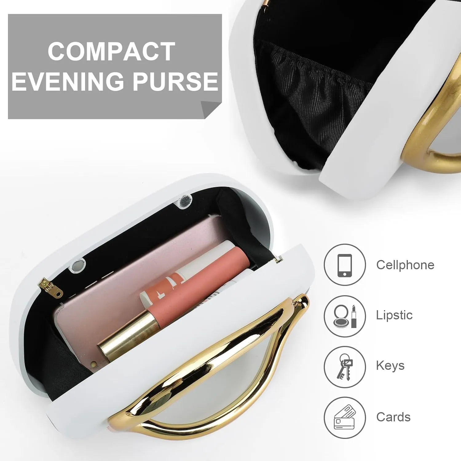 Clutch Purse for Women Gold Metal Closure Burgundy Red Clutch Evening Bag Chain Crossbody Purse