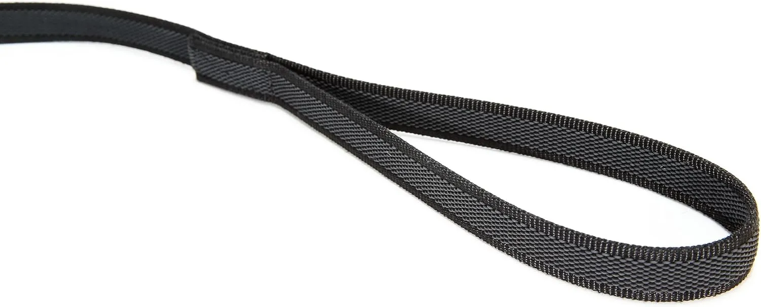 Color & Gray Super-Grip Leash with Handle, and D-Ring, 0.79 in x 6.56 ft, Black-Gray