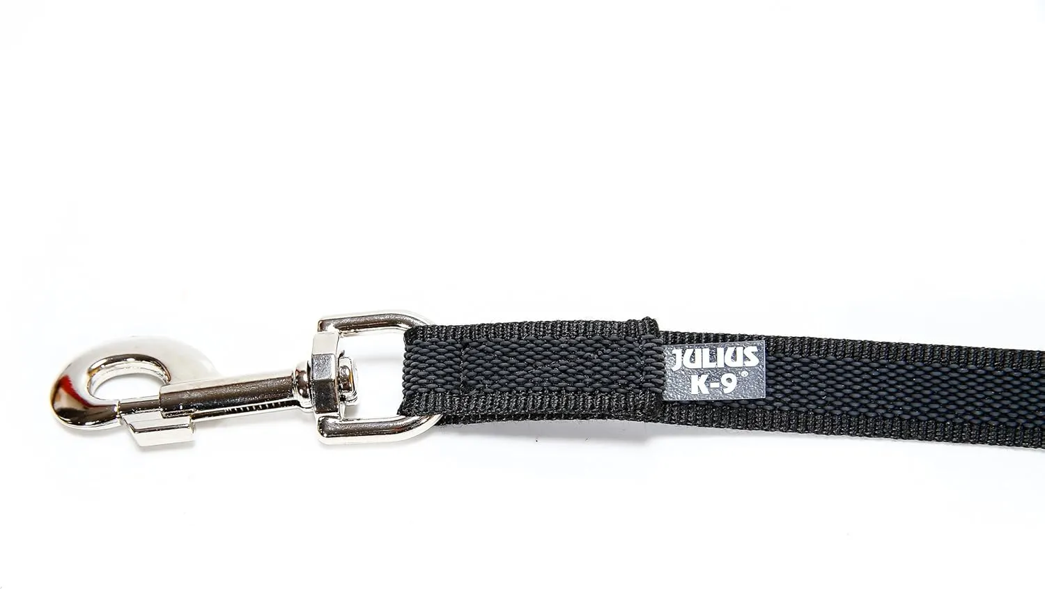 Color & Gray Super-Grip Leash with Handle, and D-Ring, 0.79 in x 6.56 ft, Black-Gray