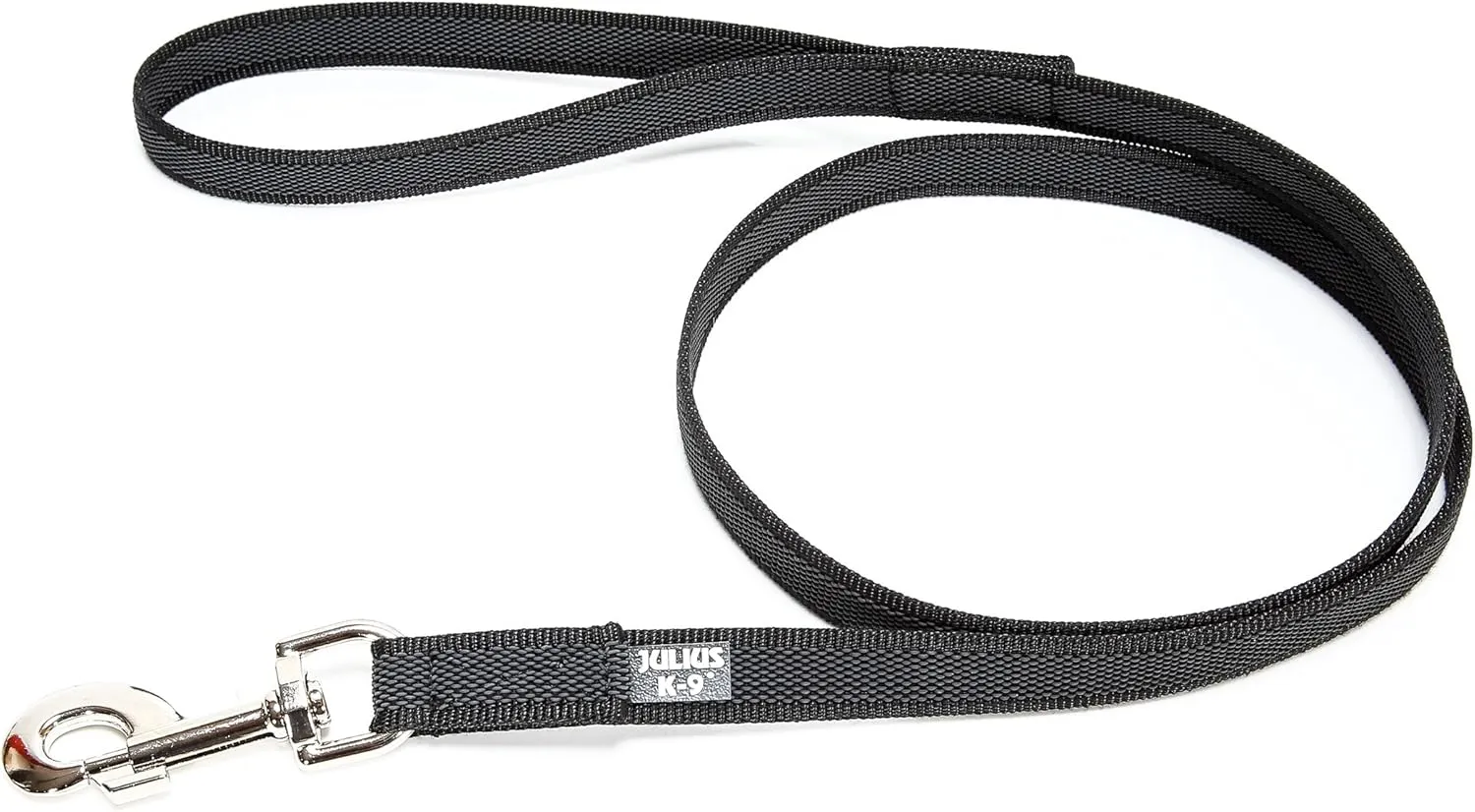 Color & Gray Super-Grip Leash with Handle, and D-Ring, 0.79 in x 6.56 ft, Black-Gray