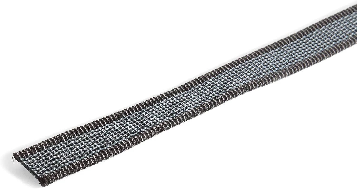 Color & Gray Super-Grip Leash without Handle, 0.55 in x 3.3 ft, Black-Gray