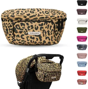Colugo On-The-Go Stroller Organizer Insert with Zipper, Stroller Caddy with Cup Holder, Stroller Accessories for Parents specially designed to fit to your stroller with Non Slip Straps (Wild Child)