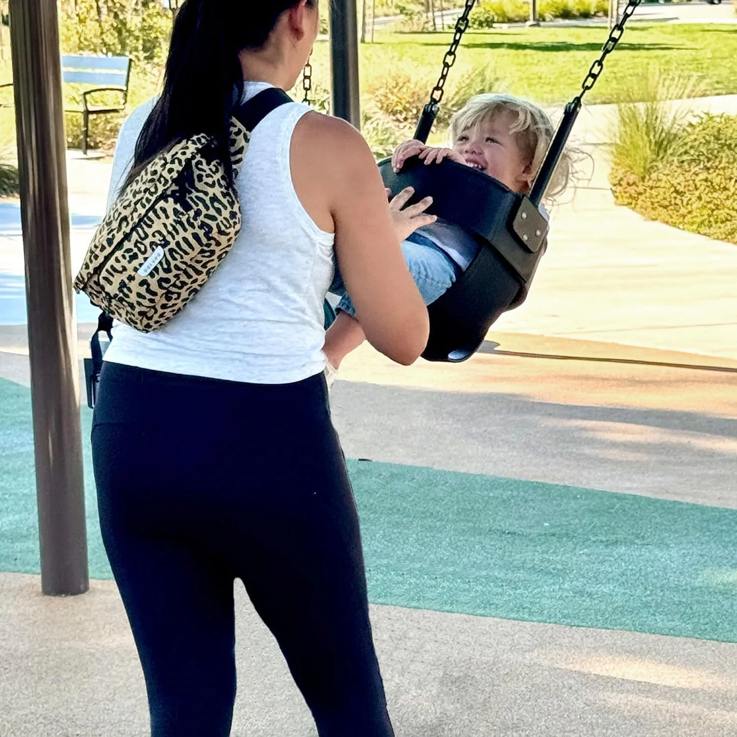 Colugo On-The-Go Stroller Organizer Insert with Zipper, Stroller Caddy with Cup Holder, Stroller Accessories for Parents specially designed to fit to your stroller with Non Slip Straps (Wild Child)