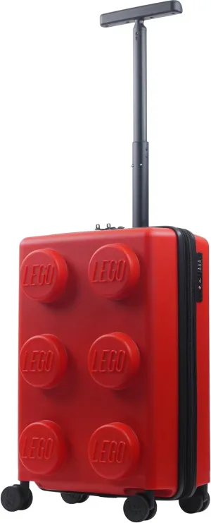 Concept One LEGO 22 Inch Carry On Luggage, Signature Trolley Expandable Hardshell Rolling Suitcase with Spinner Wheels, Red