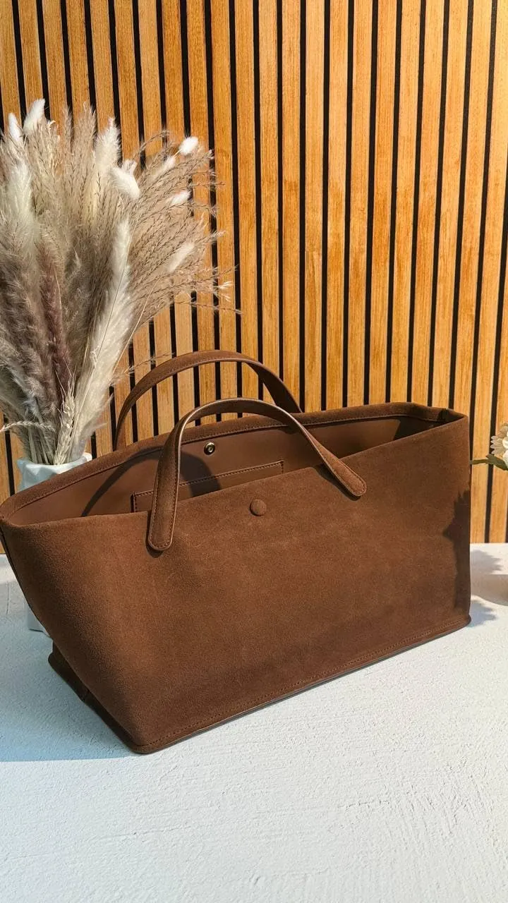 Convertible Bag in Genuine Leather and Suede – Elegance and Style in Every Detail