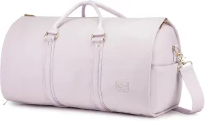 Convertible Garment Travel Bag,Overnight Bag Women Duffle Bag with Shoe Pouch 2 in 1 Hanging Cloting Suit Luggage