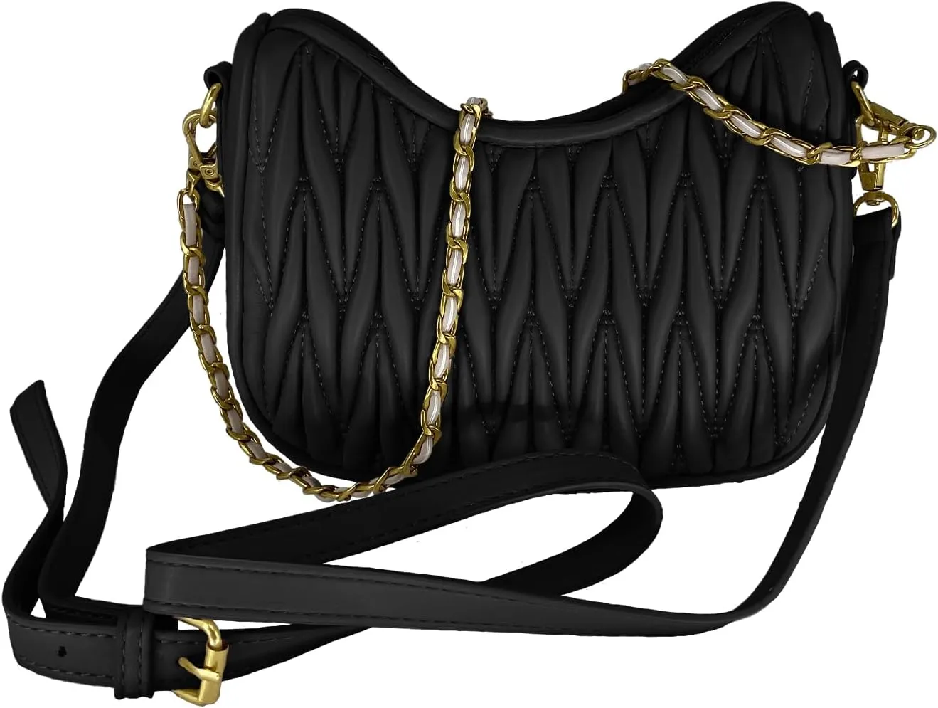 Convertible Vegan Leather Tote Bag for Women, Shoulder/Crossbody Work Purse with Detachable Strap